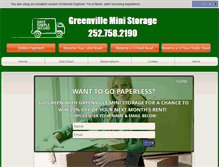 Tablet Screenshot of greenvilleministoragenc.com